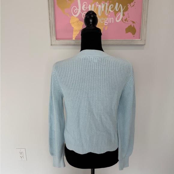 Bp Blue Knit Crop Sweater (XXS) - Picture 5 of 7